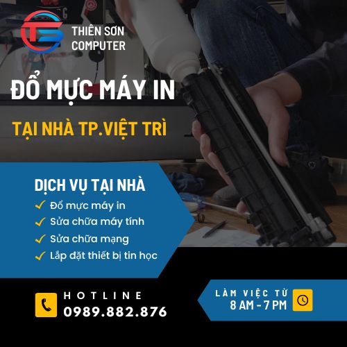 Đổ mực máy in 2900 tại Việt Trì