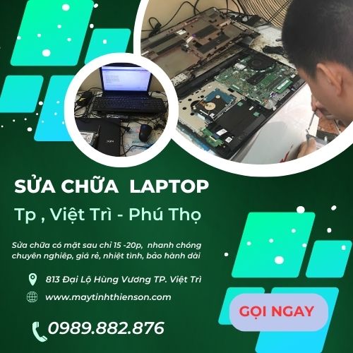 Sửa laptop tại nhà Việt Trì Phú Thọ