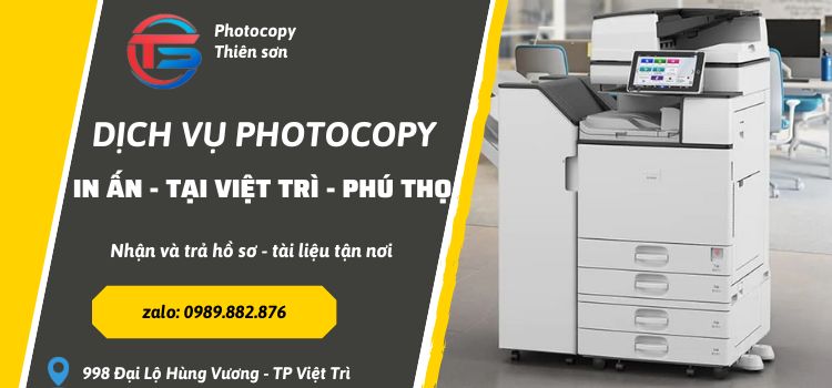 Dịch vụ Photocopy tại Việt Trì Phú Thọ